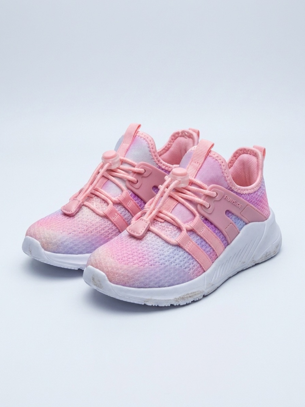 Children's Pink Gradient Slip-On Athletic Sneakers